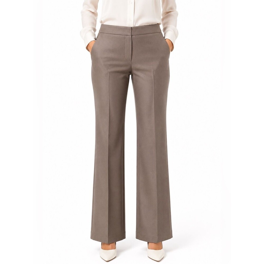 NWT Tahari Taupe Straight Leg Dress Pants Size 8